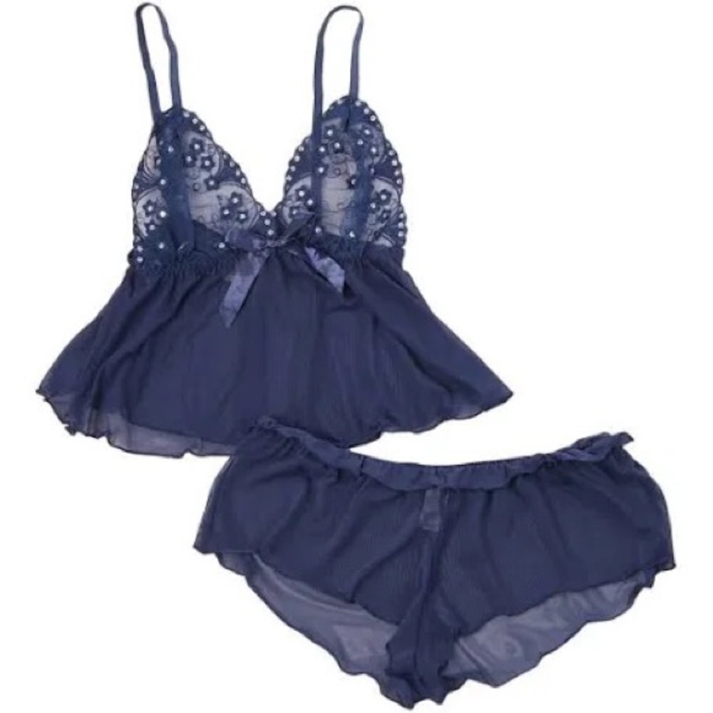2 Pc Babydoll + Panty Intimates Set Size 1X